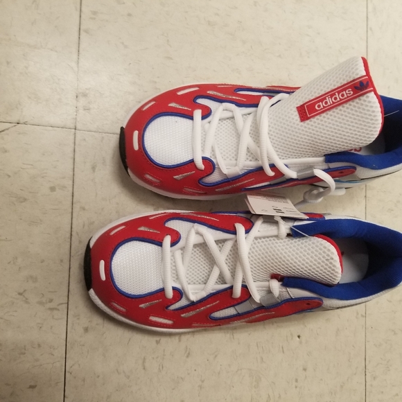 RED , BLUE * WHITE Adiddas EGT GAZZelle - Picture 3 of 10